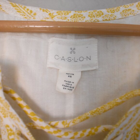 Caslon Ruffle Patchwork Mini Dress - Picture 9 of 16